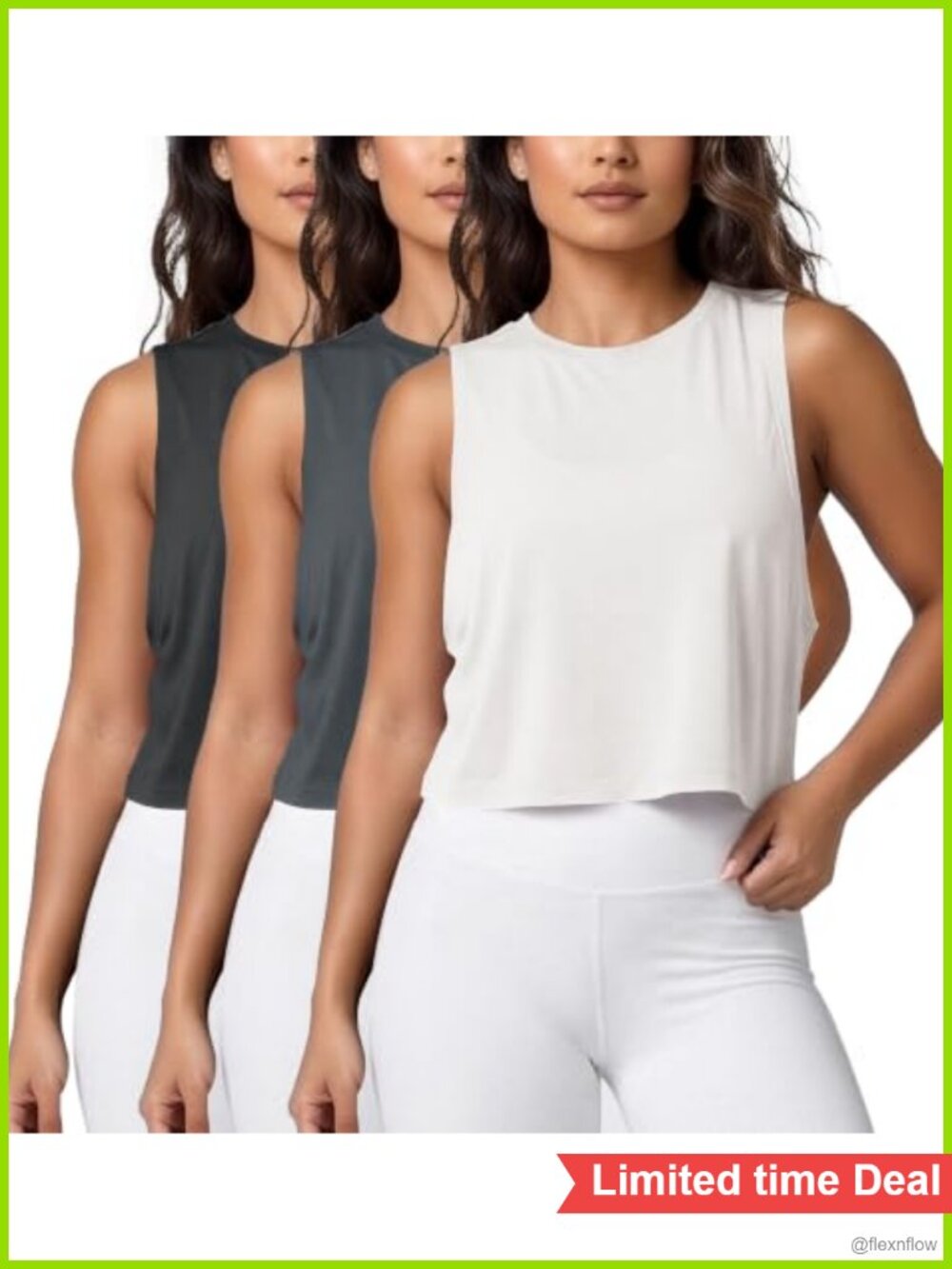 3-Pack Loose Sleeveless Tank Tops for Women Ultra Soft Modal Blend Workout Yoga